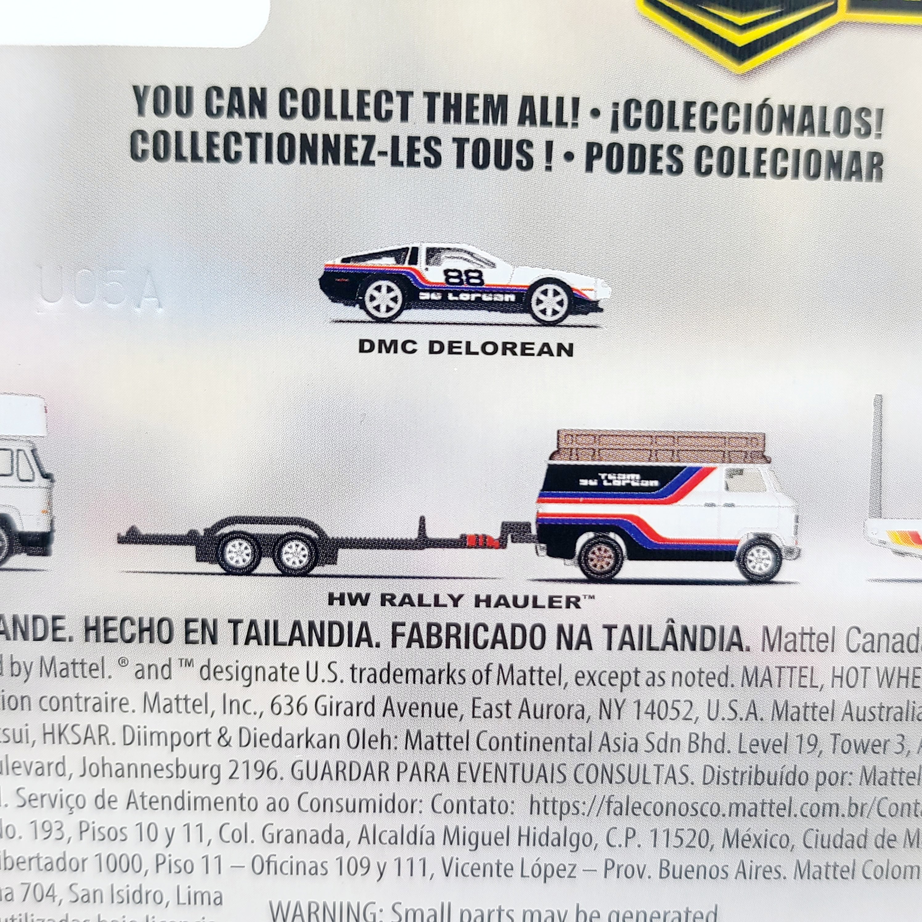Hot Wheels Team Transport - DMC Delorean & HW Rally Van (2025 Team Transport Mix 2, Car Culture)